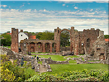 NU1241 : Lindisfarne Priory Ruins by David Dixon