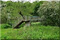 Footbridge over Elmbridge Brook, Westlands, Droitwich Spa, Worcs