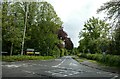 Looking from the B4009 into Chalkshire Road