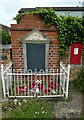 Post box by Ford war Memorial