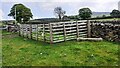 SE0547 : Livestock pen and discarded stone gatepost in field on NW side of Brown Bank Lane by Luke Shaw