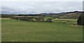 Fields flanking Lochvie Burn