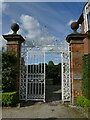 Gates adjacent to Peover Hall stables