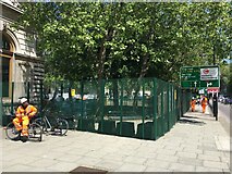 TQ2982 : Euston Square Gardens - HS2 site by Mr Ignavy