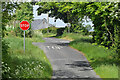 Stop sign at the end of Drumragh Road