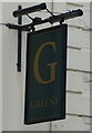 Sign for Greens public house, Dumfries