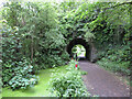 Former canal and railway route in Pembrey