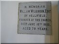 SD7355 : Dalehead St James, founder's plaque by Stephen Craven