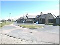 Traffic island on the road from Cairnbulg Harbour