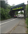 SO3102 : West side of Little Mill railway bridge, Monmouthshire by Jaggery