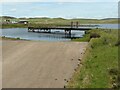 NS2472 : Landing stage and spillway by Richard Sutcliffe