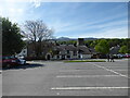 Scene in a car park in Dolgellau