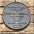 Plaque on Alison House