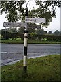 Direction Sign ? Signpost on the A559 Northwich Road in Frandley