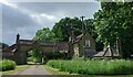 Entrance, gateway and The Lodge to Rounton Grange