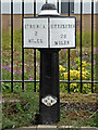 Caldon Canal mile marker near Hanley, Stoke-on-Trent