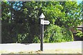 Direction Sign ? Signpost on Over Stowey Road, in Over Stowey parish