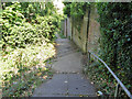 Footpath crossing of old railway, Upnor