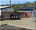 Row of four bins in Ystradgynlais 