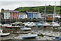 Aberaeron: Boats after the tide has gone out