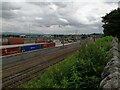 Glasgow-Ayr railway line passing through Elderslie