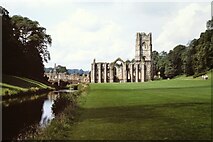 SE2768 : Fountains Abbey and the River Skell, 1980 by Nigel Thompson