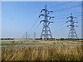 Power lines heading away from Kingsnorth Power Station