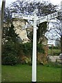 Direction Sign ? Signpost on the B184 in High Roding village