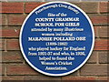Plaque to Marjorie Pollard OBE
