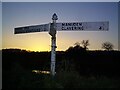 Direction Sign ? Signpost south of Manuden village