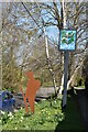 TQ6948 : Laddingford village sign by N Chadwick