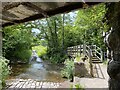 Footbridge over the ford at Afon Cennen