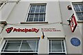 Haverfordwest: Augustus John plaque on the wall of the Principality Building Society