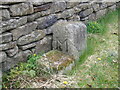 Boundary marker at Beckfoot Farm