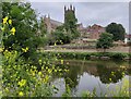 SO8454 : Worcester Cathedral and the River Severn by Mat Fascione