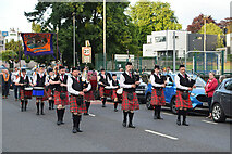 H4572 : Pipe band, Omagh by Kenneth  Allen