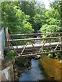 Pipe bridge over the Dye Water