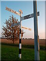 Direction Sign ? Signpost on the B1027 Clacton Road, Thorrington