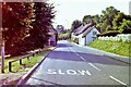 Thatched cottages on Dorchester Road, Tolpuddle, 1981