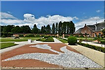 ST2885 : Tredegar House: Formal garden with unusual design feature by Michael Garlick