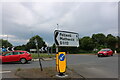 TL7199 : Direction sign on Whittington Hill Roundabout by David Howard