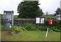 SD2784 : Elizabeth II postbox and telephone box on the A5092, Gawthwaite by JThomas
