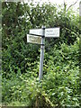 Signpost on Bures Road