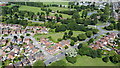 Cranberry Way and Five Ways Roundabout from the Air