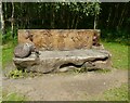 Carved seat, Doune Ponds