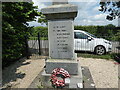 Part of the war memorial in Whixall