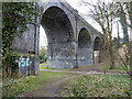 Railway viaduct over valley of River Colne