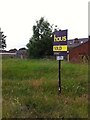 House sale sign on vacant land, corner of Gleadless Road & Raleigh Road, Heeley, Sheffield