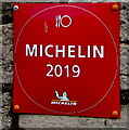 Michelin 2019 sign, Llandenny, Monmouthshire