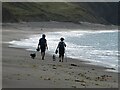 SH1726 : Walkers on the beach by Oliver Dixon